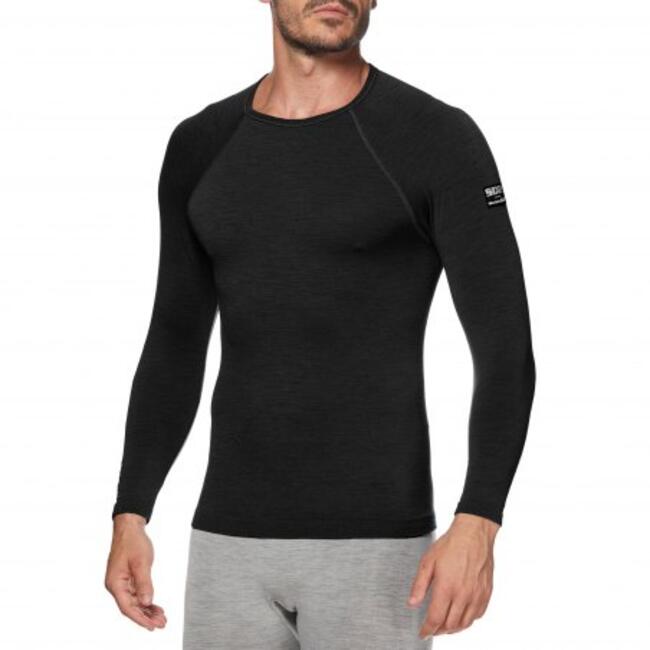 Six2 Maglia Termica Moto Wool Black Unisex